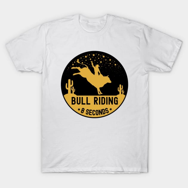 Bull Rider T-Shirt by footballomatic